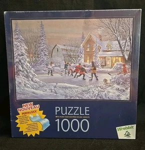 Puzzle 1000 pezzi Wrebbit nuovo sigillato hockey su ghiaccio nuovo Perfalock "The Original Six" - Foto 1 di 8
