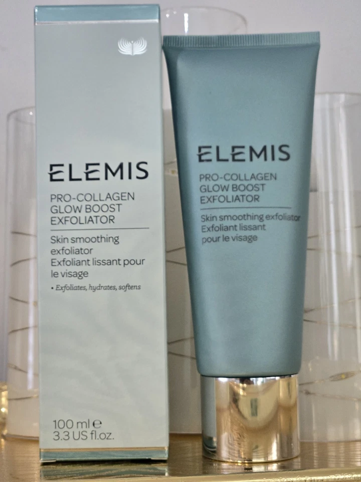 Elemis Pro Collagen Glow Boost Exfoliator 3.3oz / 100ml Exprtn Date 2027 New Box - Image 1 of 4