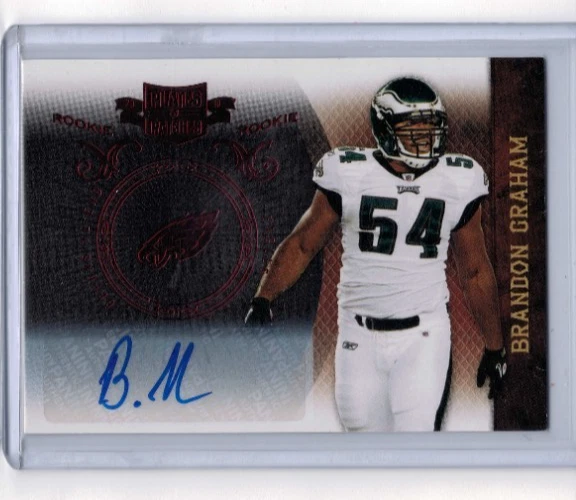 2010 Panini Plates & Patches Brandon Graham Auto RC #'ed 007/449 #108 - Image 1 of 1