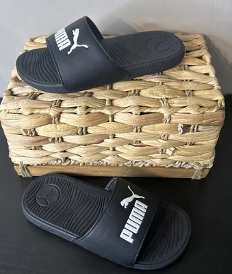 Sandalias Puma Niños Pequeños Talla 2 Negras Unisex Slides Foto 1 de 4