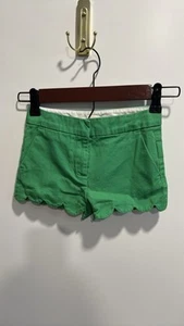 Crewcuts Size 6 Cotton Shorts With Scalloped Hem Adorable EUC Adjustable Waist - Picture 1 of 8