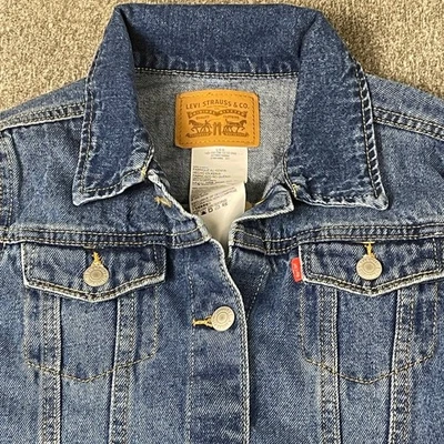 Chaqueta de mezclilla Levi's - Niñas Talla 12/13 - Chaqueta de camionero para niños Nueva con etiquetas Foto 1 de 4