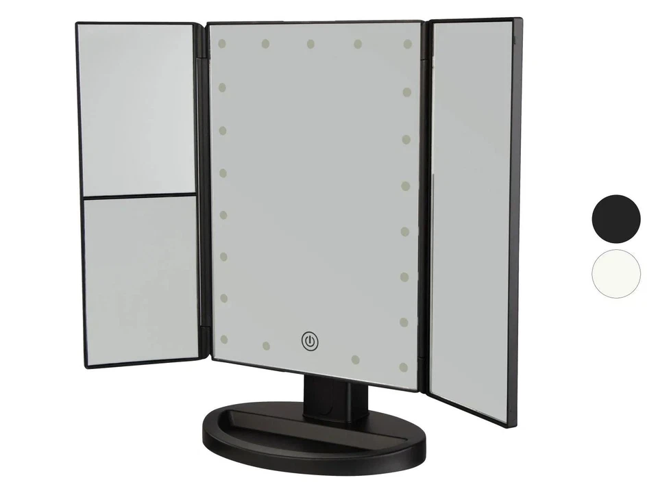 Cien Beauty LED Kosmetikspiegel klappbar Schminkspiegel 2 Vergrößerungsstufen