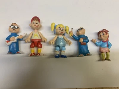 Alvin and the Chipmunks Chipettes Vintage PVC Figurines 1980s Collectible Toys - Image 1 of 3