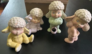 Keramikform Sweet Tots 4er Set Kinder Ostern Urlaub handbemalt seltsam - Bild 1 von 24