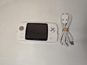 GPH CAANOO White Emulator Linux Handheld Console Very Rare WORKS W/ Cord