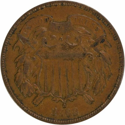 1868 Two Cent Piece VF Uncertified #814 - Image 1 of 2