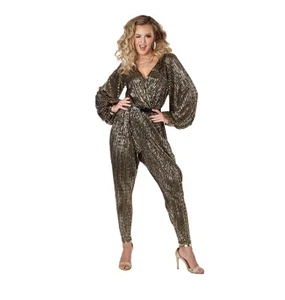 California Costumes Gold Disco Queen Adult Halloween Costume XL 12-14 - Picture 1 of 4