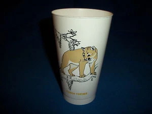 FLORIDA PANTHER Slurpee Cup SAVE A LIVING THING Endangered Animals 7-11 Eleven - Picture 1 of 5