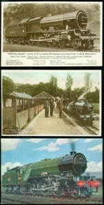 BRITISH RAILWAY ENGINES - 3 POSTCARDS - Picture 1 of 1