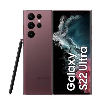 Nuevo Samsung Galaxy S22 Ultra 5G SM-S908U 128/256/512 GB Desbloqueado de fábrica ❖Sellado❖ Foto 1 de 4