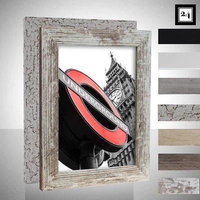 Cadre D'Image Londres Bois MDF Photo Affiche Cadre Choix 40 Tailles De 10x15 - Photo 1/4