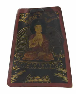 Buddha Vairochana Tsakli Hergestellt Handarbeit Bodhisattva Thangka Tibet #7349 - Bild 1 von 2