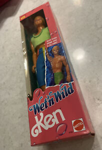 NEW Vintage 1989 Mattel WET 'N WILD Ken Barbie Doll Beach Swim Trunks Orlando