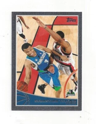 2009-10 Topps Black Sebastian Telfair NM-MT # 170  27/50 Minnesota Timberwolves - Image 1 of 2
