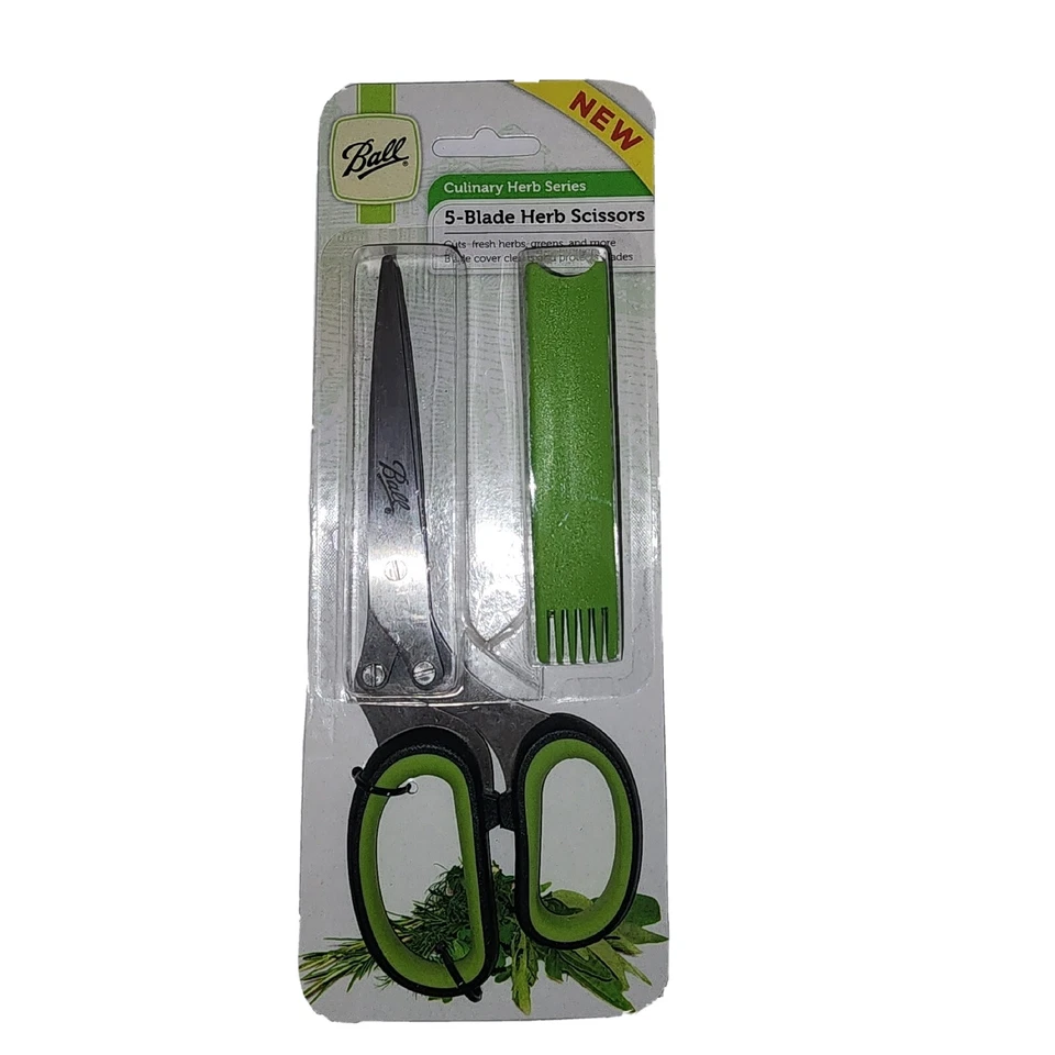 Jarden Ball 5 Blade Kitchen Herb Shears Scissors Cover Stainless Steel NIP - Image 1 of 1