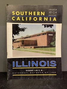 1962 USC ILLINOIS PROGRAM College Football TROJANS NATIONAL CHAMPS! DICK BUTKUS - Picture 1 of 1