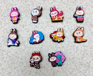 LABUBU THE MONSTERS SHOE CHARMS FOR CROCS-SET OF 10-NEW! - Picture 1 of 1