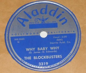 Aladdin 3319 The Blockbusters Why Baby Why / In A Little Spanish Town 78 RPM E E - Foto 1 di 2