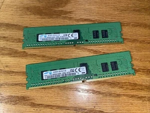 SAMSUNG 4GB X 2pcs. 8gb Total. DDR4 RAM PC4-2133P 2133MHZ M393A5143DB0-CPB0Q - Picture 1 of 2