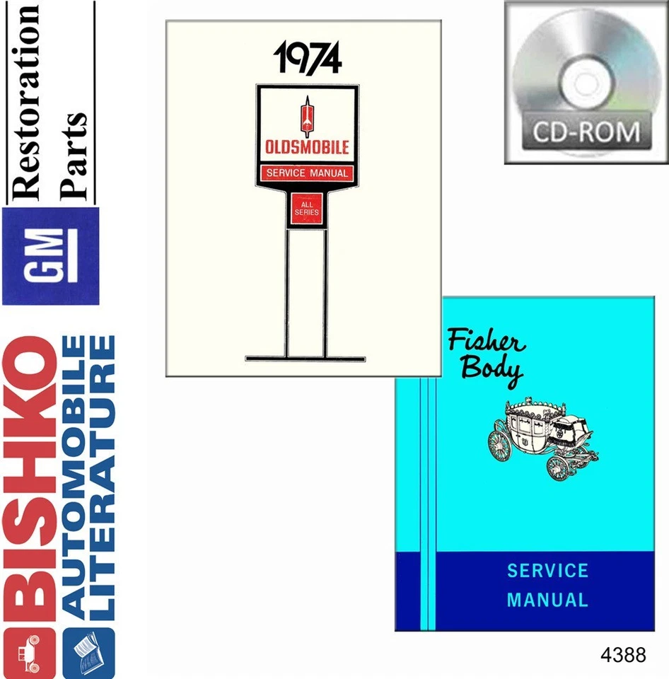 1974 Oldsmobile Service Repair Shop Manual DVD - Image 1 of 1