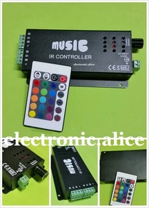 Music Remote Controller Sound Sensitive for LED 5050/3528 RGB Led Strip Light - Picture 1 of 6