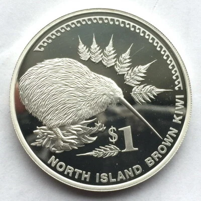 New Zealand 2006 Kiwi Dollar 1oz Silver Coin,Proof - Image 1 of 2