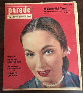 1952 PARADE NEWSPAPER MAGAZINE ANN BLYTH, BASEBALL WICHITA EAGLE KS KANSAS LOOK! - Picture 1 of 3