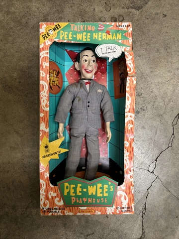 1987 VINTAGE MATCHBOX TALKING PEE-WEE HERMAN TALKING DOLL  -  NEW- As Is Cover