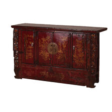 Vintage Chinese Sideboard from Shanxi with Ornate Fretwork