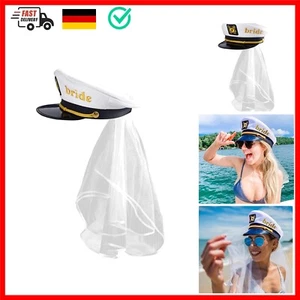 JUSTOTRY Junggesellenabschied Frauen Seemann Kapitän Hut,Team Bride Party Hat... - Bild 1 von 9