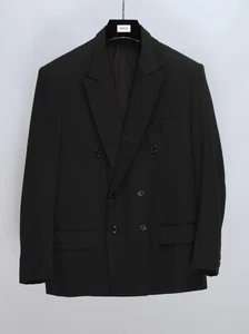 Vintage Comme Des Garçons Homme Plus Black Double Breasted Jacket Size M - Picture 1 of 18