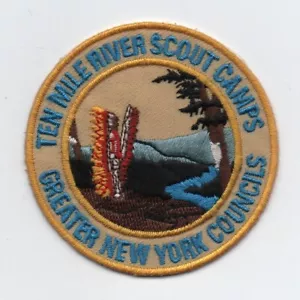 Ten Mile River Scout Camps Mütze Aufnäher (Greater NY Councils), neuwertig - Bild 1 von 1
