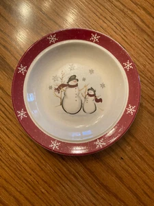 Royal Seasons Jolly Snowmen Dessertteller 6 1/2" Steinzeug - Bild 1 von 5
