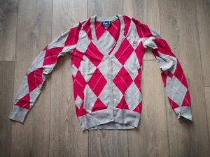 Fred Perry Cardigan, pink/grau , UK 10 (36-38) - Bild 1 von 6