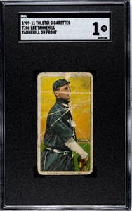 1909 T206 Lee Tannehill Tannehill on Front Tolstoi SGC 1