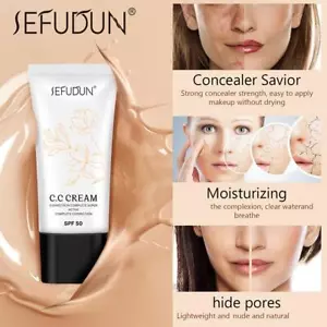 30ml CC Cream Color Correcting SPF50 Self Skin Tone Cream BEST Make-up B0M4 - Picture 1 of 12