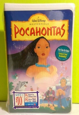 Walt Disneys Pocahontas VHS Masterpiece Collection 1996 Sealed Disney Home Video Foto 1 de 4