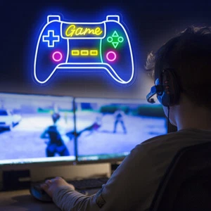 Gaming Neon Sign Gamer Room Decor for Boy Gift LED Neon Lights Signs -Wall Decor - Picture 1 of 9