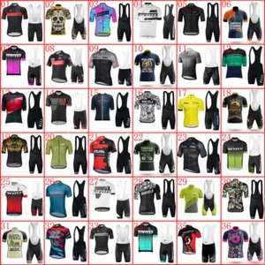Men Cycling Jersey Bib Shorts Sets Summer Quick Dry Bike Clothing Sports Uniform - Picture 1 of 228