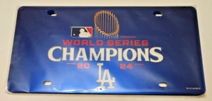 Los Angeles Dodgers MLB WinCraft Word Series Champions Laser Tag License Plate - Picture 1 of 1