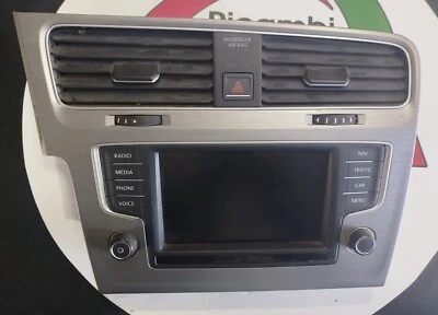 Autoradio Display Bildschirm 2DIN Komplett VW Volkswagen Golf 7 2013-2017 - Bild 1 von 4