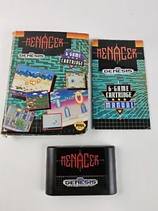 Menacer 6-Game Cartridge (Sega Genesis, 1992) Complete Game TESTED - Picture 1 of 12