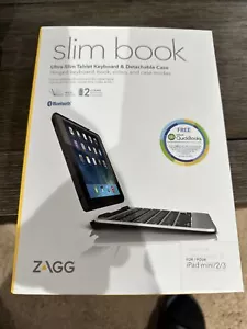 ZAGG Slim Book Wireless Ultra-Slim Tablet Keyboard & Detachable Case - Picture 1 of 6