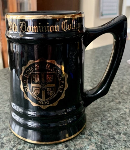 Vintage Old Dominion College University Mug Stein from William & Mary 1962-1969 Cover