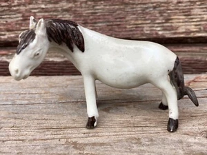 VICTORIAN CHINESE EXPORT PORCELAIN CHINA WHITE GLAZE MINIATURE HORSE FIGURINE - Picture 1 of 2