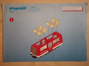 Playmobil Bauanleitung 4124 Panorama Train Express A5 ,4 Seiten - Bild 1 von 1