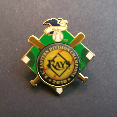 2010 AL East Champions Tampa Bay Rays Lapel-Hat Pin made by Aminco - Image 1 of 2