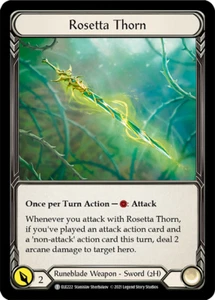 Rosetta Thorn / Sísmic Surge - Tales of Aria - Tarjeta de carne y sangre - Imagen 1 de 2
