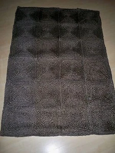 Hanf Teppich Grobstrickoptik 100 % Hemp 122x176 cm .Impressionen - Bild 1 von 10